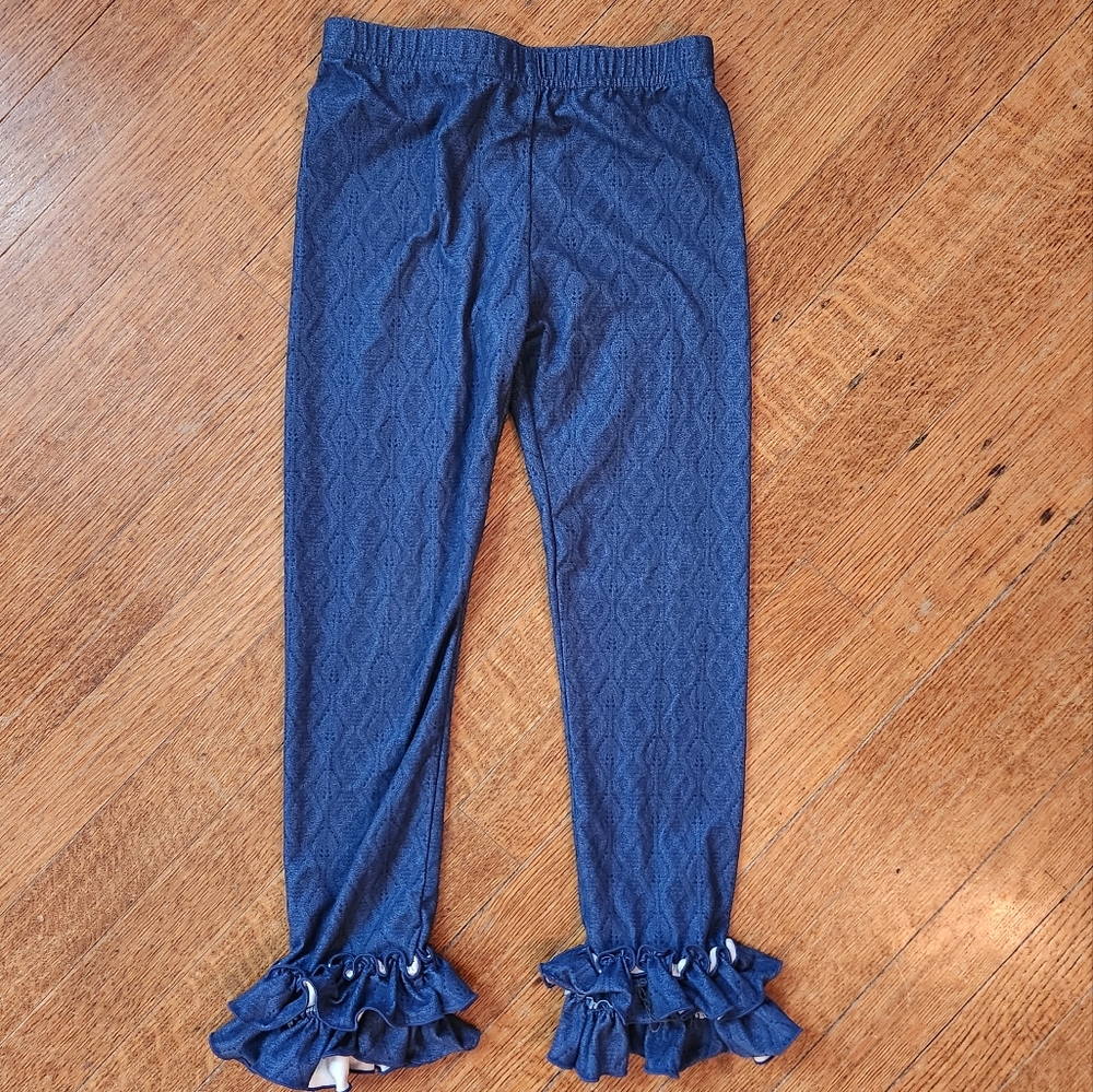 Carters Girls Sz 7 Ruffled Leggings